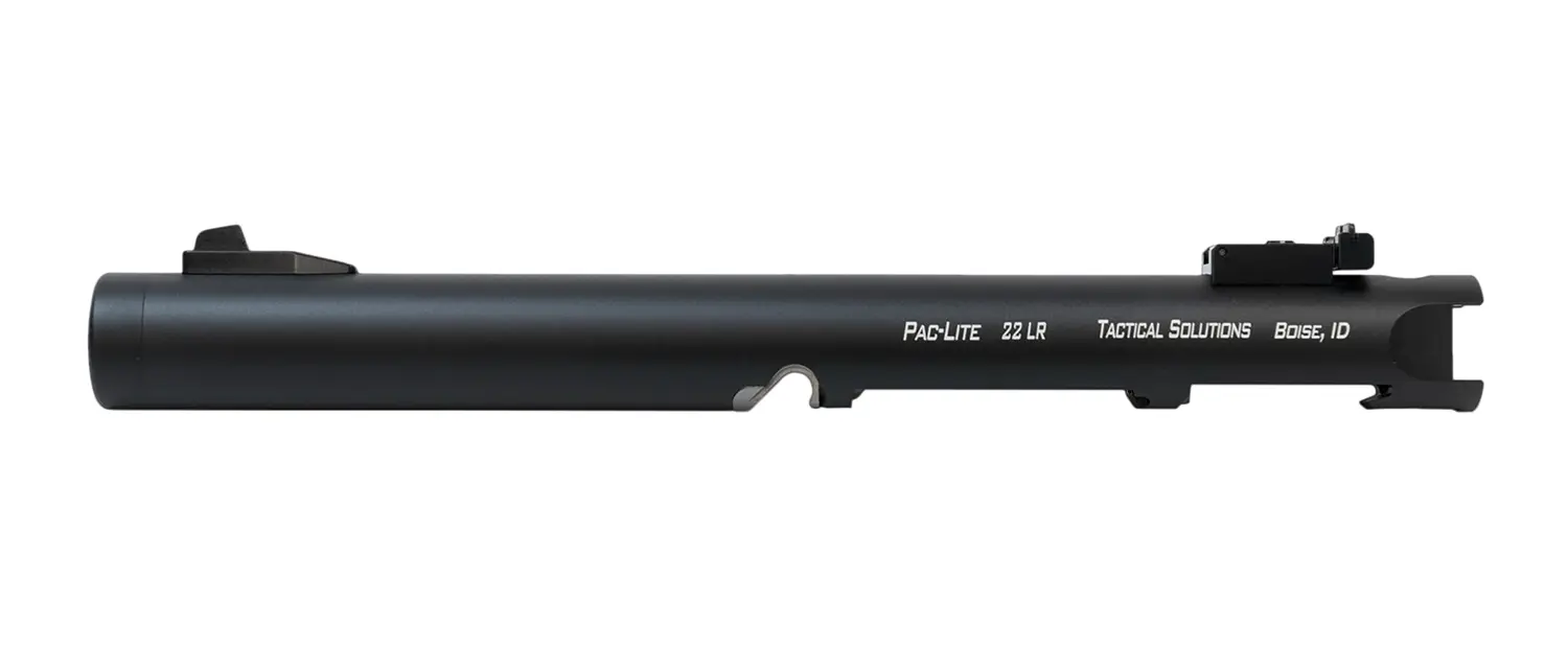 Tactical Solutions PLIV6TEMBNF Pac-Lite Barrel Receiver 22 LR 6" Threaded Black Anodized Fits Ruger 22/45/Mark IV/Mark II/Mark IV 22/45