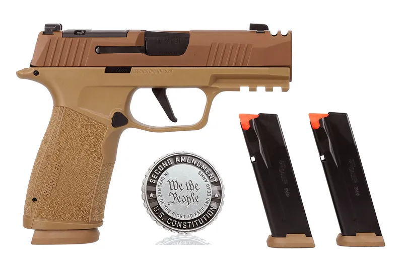 SIG SAUER P365X-MACRO COMP 2A 9mm Pistol, Coyote, 3.1" Barrel