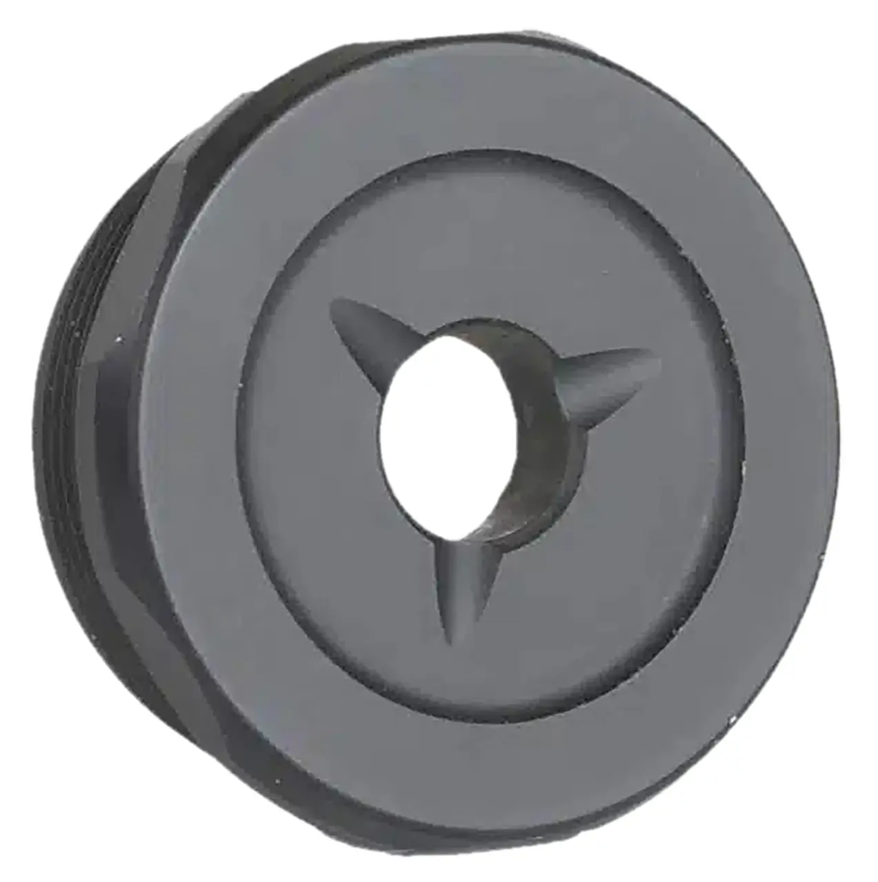 Jk Armament JK155LTEC22 LT Flash Reducer End Cap 22Cal Fits Aluminum Hard Anodized Black