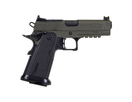 Tisas 1911 Carry Double Stack 4.25" 9mm 18rd Pistol, ODG/BLK - 12500902