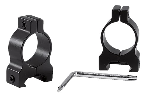 Browning AB3/A-Bolt 30mm Standard Aircraft Grade Alloy Lightweight High Strength 2-Piece Weaver Style Scope Ring, Matte Black - 12564