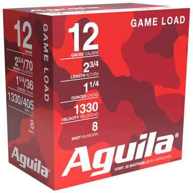 Aguila Birdshot High Velocity 12 Gauge 2.75" 1 1/4 oz 8 Shot