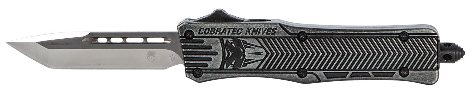 CobraTec Small CTK-1 2.75" Tanto OTF Knife, Stonewash - SSWCTK1STNS