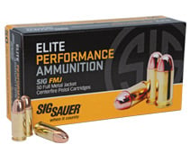Sig Sauer .40 S&W 180gr FMJ Elite Ball Ammunition, 50 Round Box - E40SB2-50