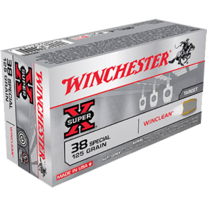 Winchester Ammo WC381 WinClean 38 Special 125 GR Jacketed Flat Point Tin Core - 50rd Box
