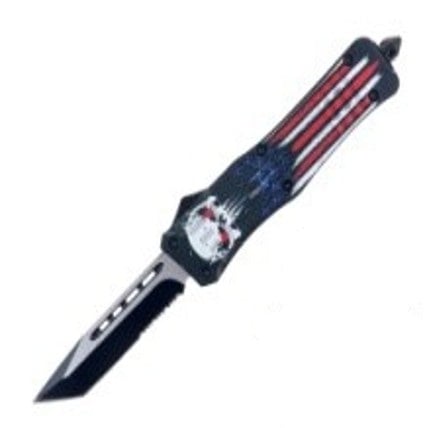 Master Cutlery Tanto OTF Knife, Punisher USA - 421