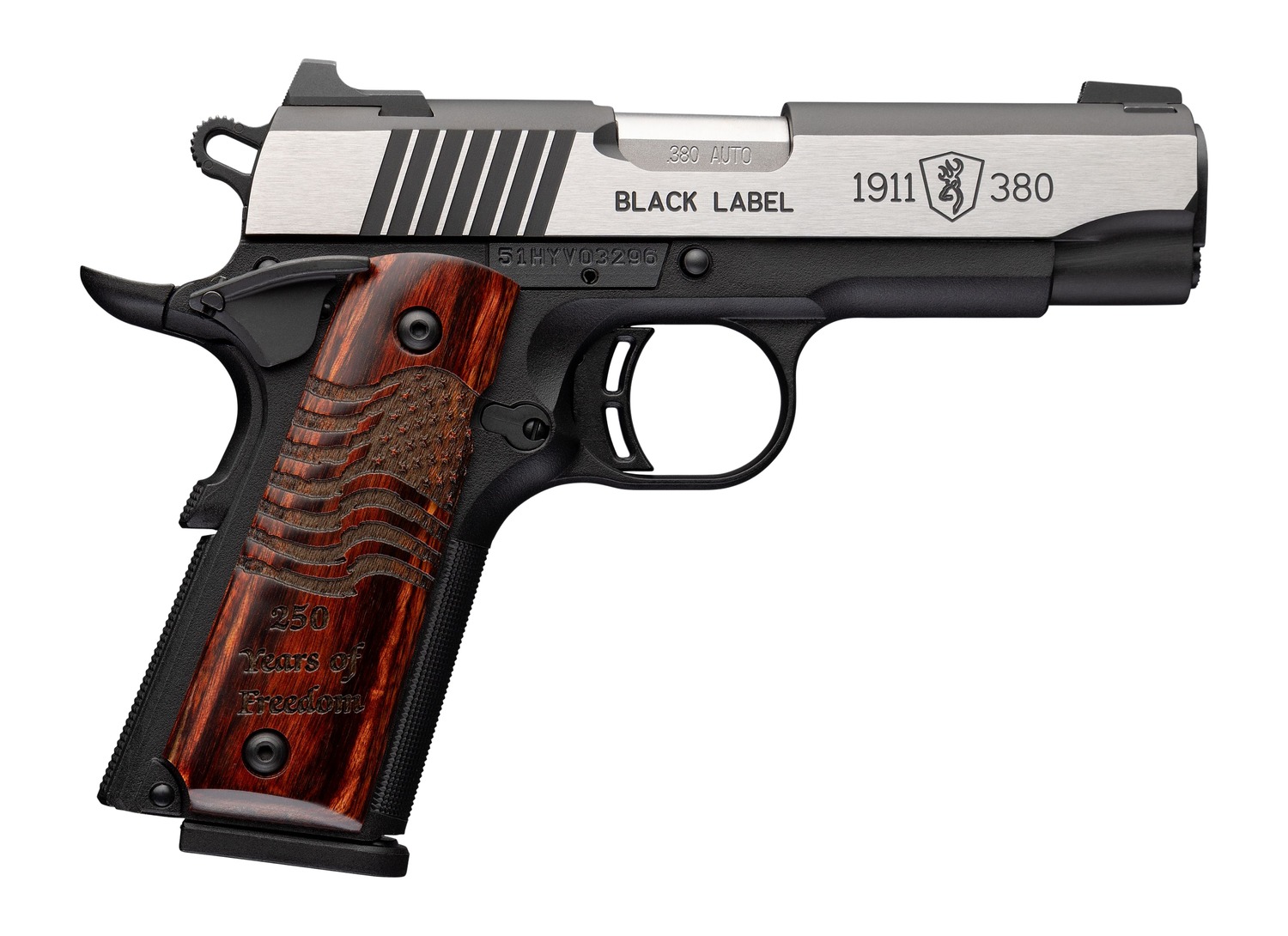 Browning 1911-380 America 250 Semi Auto Pistol - .380 ACP