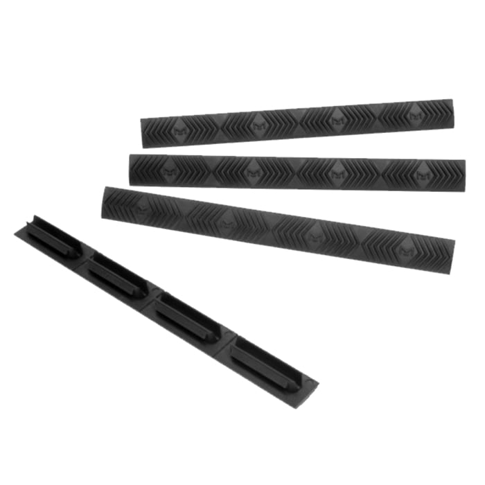 Ergo 4-Piece M-LOK WedgeLok Slot Cover, Black - Secure Slot Cover for Improved Handling - 4332-BK
