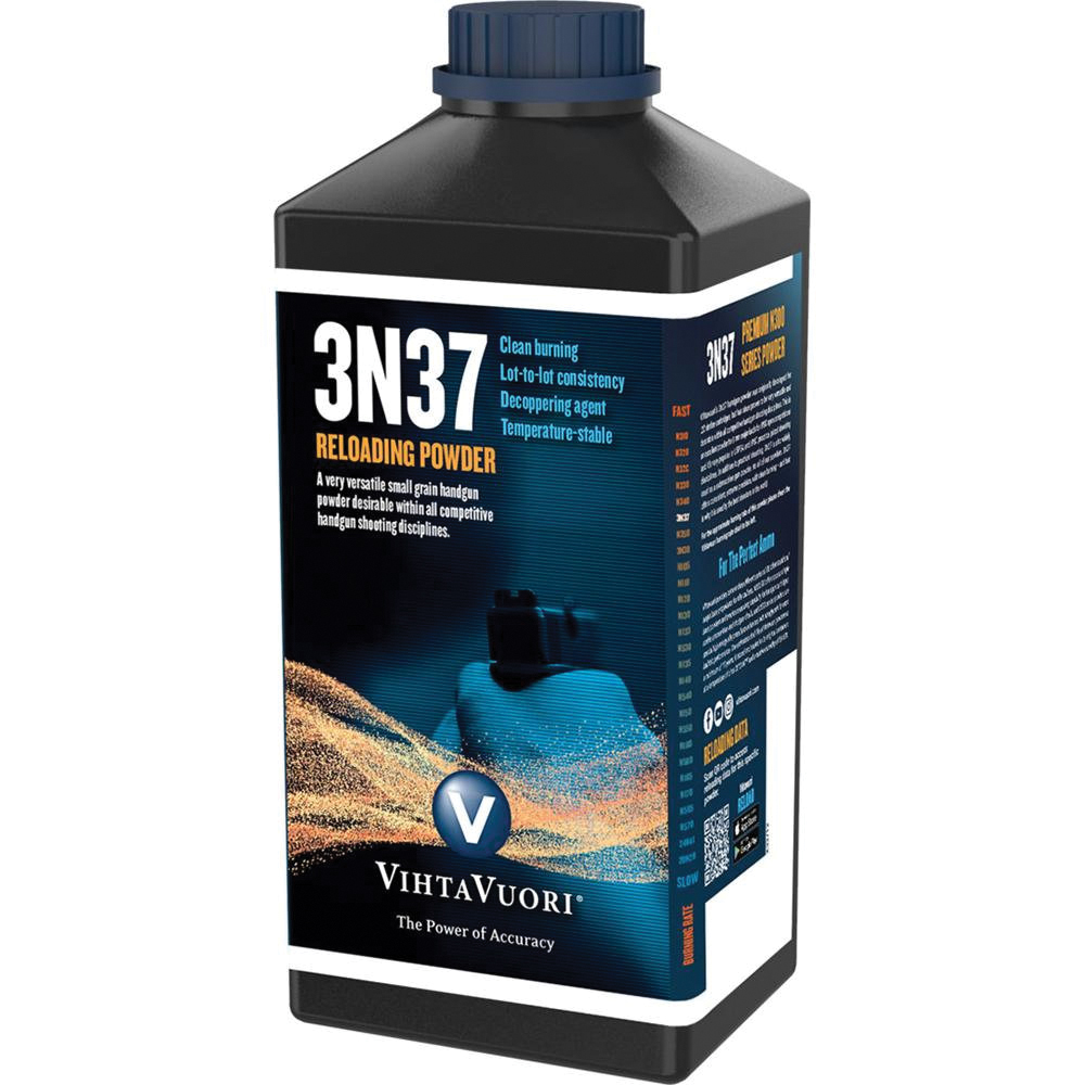Vihtavuori 3N37 9mm Smokeless Handgun Powder, 1 lb