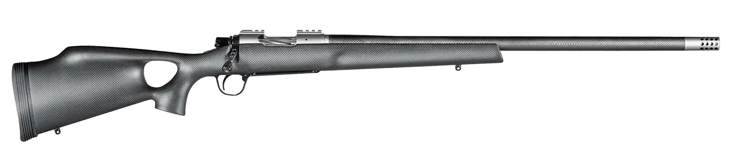 Christensen Arms 8010800405 Summit TI 6.5 Creedmoor 4+1 16.25" Carbon Fiber Threaded Barrel, Natural Titanium Drilled Tapped Receiver, Black Carbon Fiber Thumbhole Stock