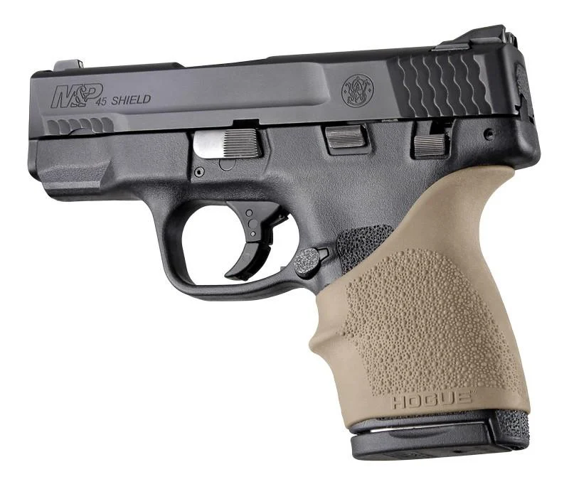 Hogue HandALL Beavertail Grip Sleeve S M Shield 45 Kahr P9/P40/CW9/CW40 FDE