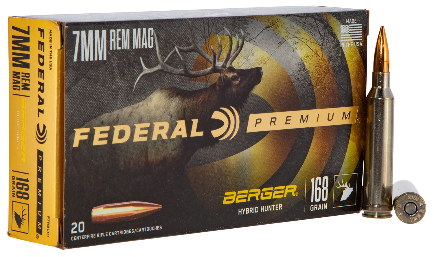 FED PRM 7MMREM 168GR HYB HR 20/200 - No Credit Card Fees - Low, flat rate shipping