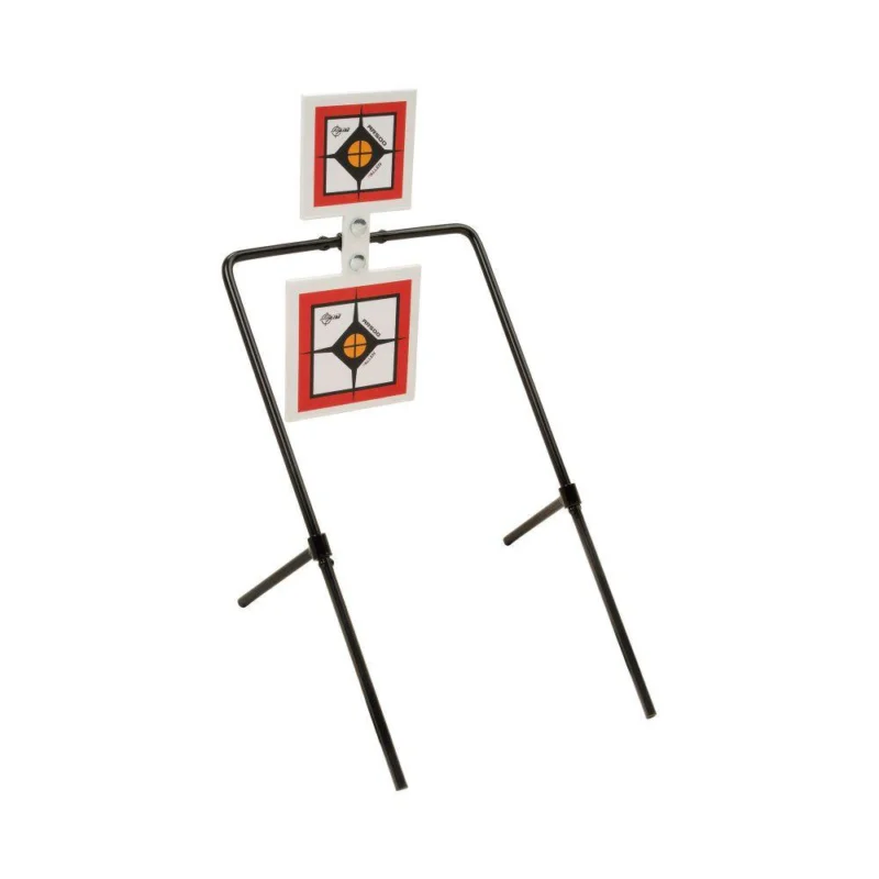 Allen EZ-Aim Hardrock AR500 Square Spinner Targets Stand for Rimfire Rounds Centerfire Pistols 9.5"W x 22.75"H White/Red/Black