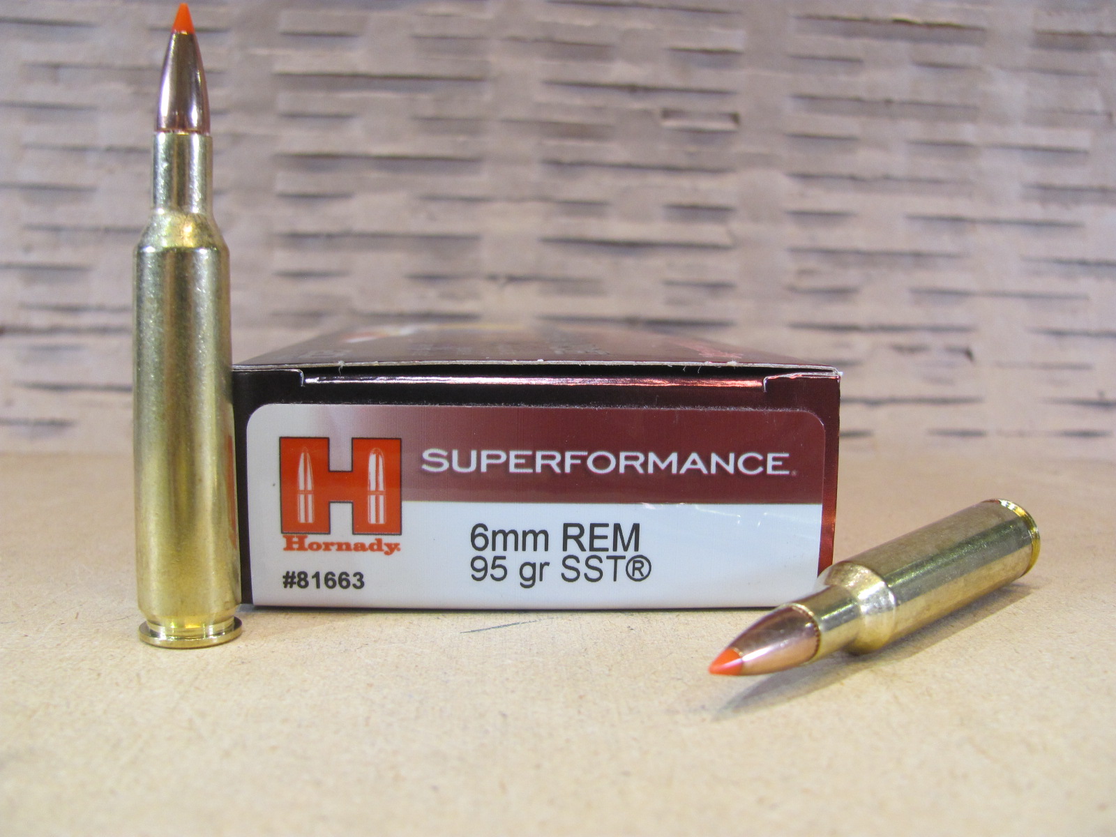 20 Round Box – 6mm Rem 95 Grain SST Hornady Superformance Ammo – 81663