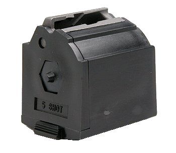 Ruger 10/22 Long Rifle Magazine 5 Rounds Plastic Black Finish