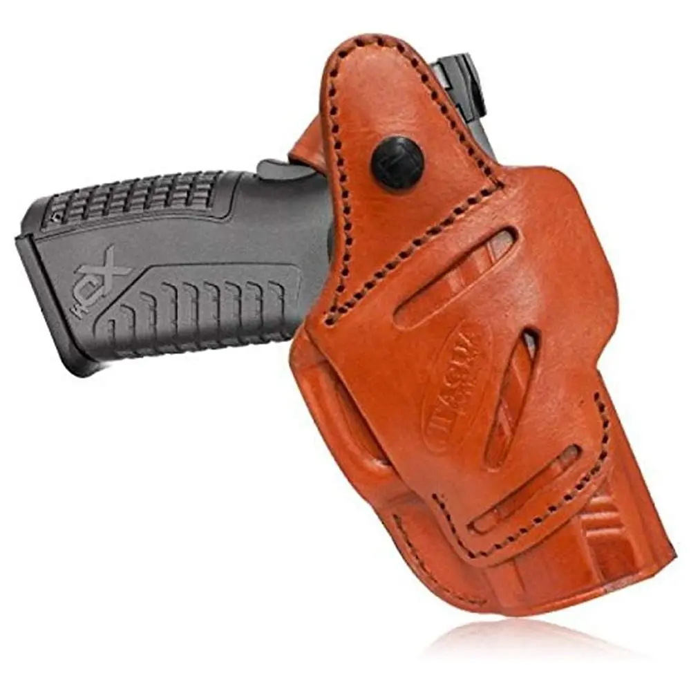 Tagua Leather 4in1 IWB Holster with Snap for S J Frame Brown RH