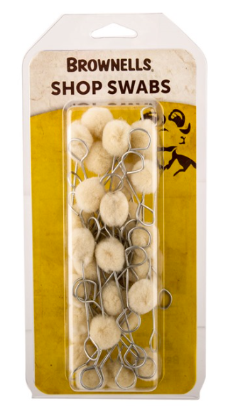 Brownells 3.54" Shop Swab, Pack of 40