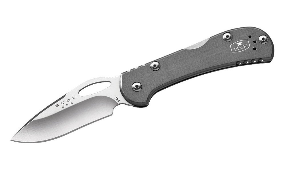 Buck 726 Mini Spitfire Folding Drop Point Knife, Gray - 0726GYS-C