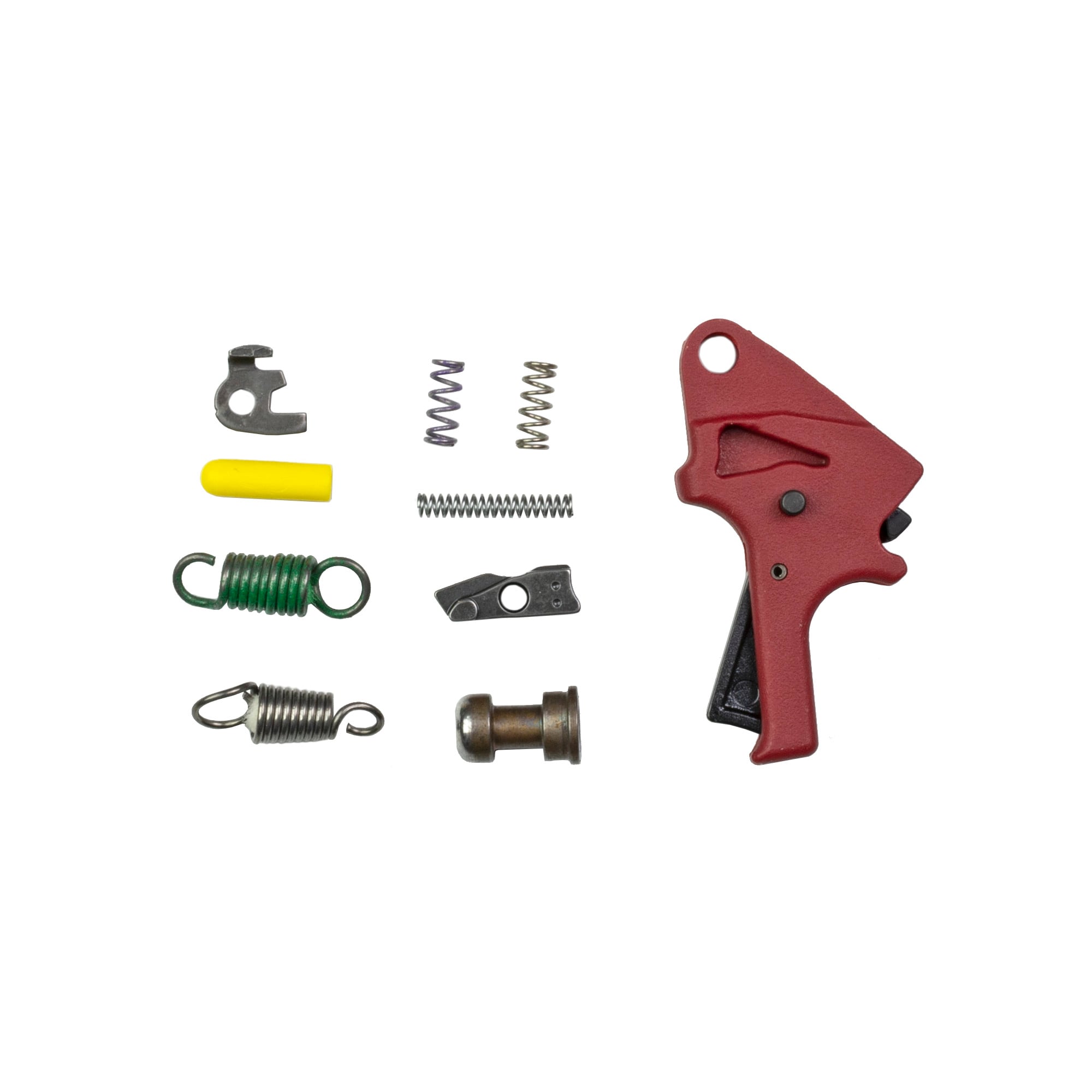 Apex Tactical Specialties Flat-Faced forward Set Sear & Trigger Kit Polymer , Trigger, Red