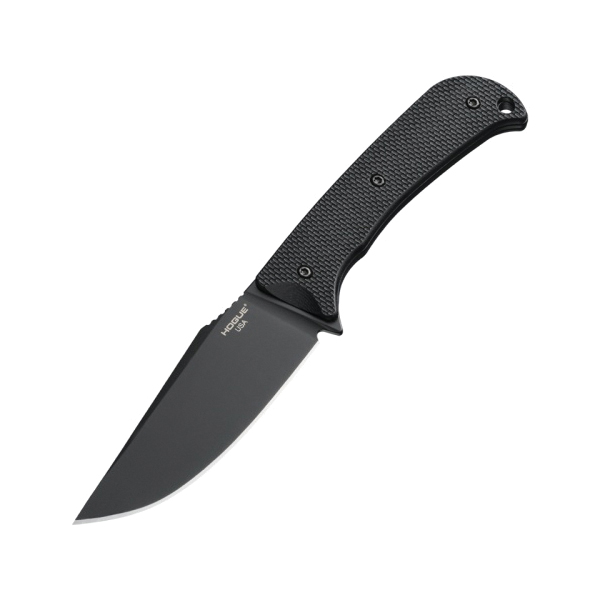 Hogue Extrak XL Fixed Knife, Clip Point, Black - Robust Black Handle, Secure Grip, Ideal for Heavy-Duty and Tactical Use - 35854