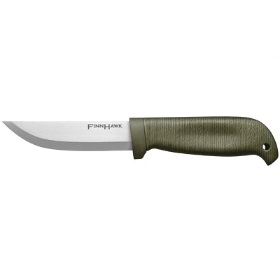 Cold Steel Finn Hawk 4" Plain Clip Point Fixed Blade Knife, Silver - 20NPK