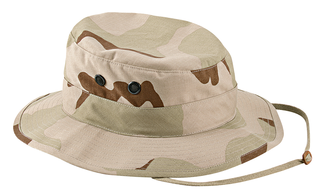 Rothco Camo Boonie Hat - Tri-Color Desert Camo, Head Size 7