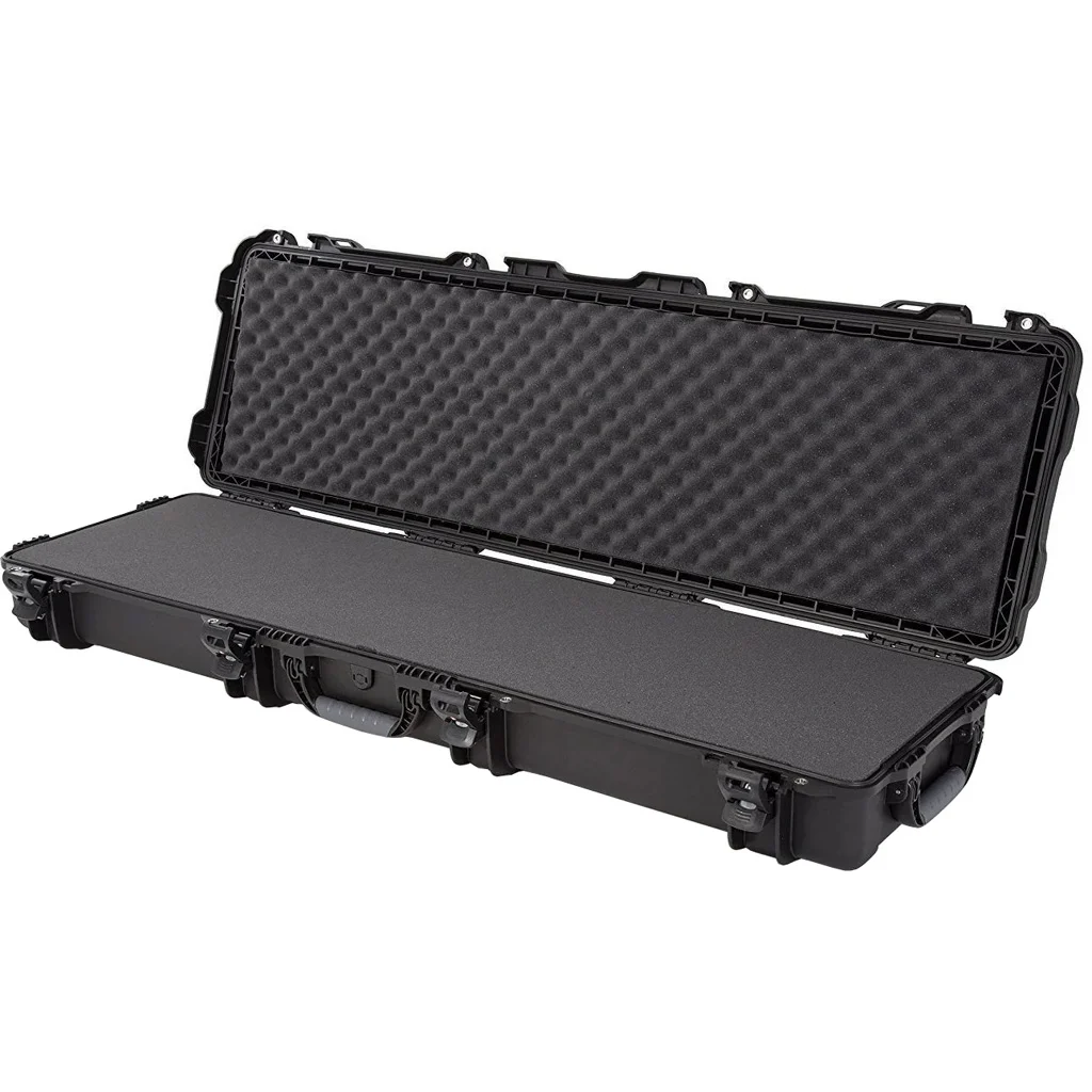 Nanuk Long Gun Hard Case w/Foam Black 52 in. Retractable Wheels and Handle