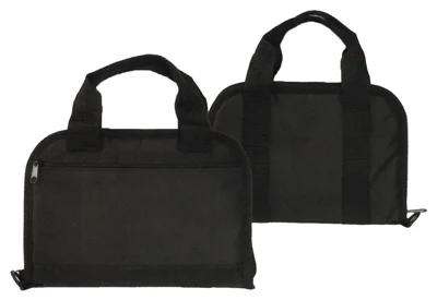TOC TACTICAL PISTOL CASE - 11" BLACK W/MAGAZINE POCKETS