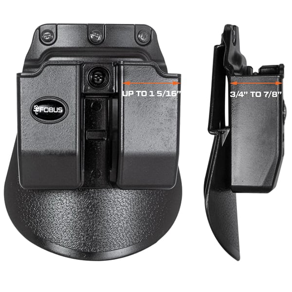 Fobus Double Magazine Pouch for 9mm/.40 (Glock and H&K USP), Black - 6900NDP