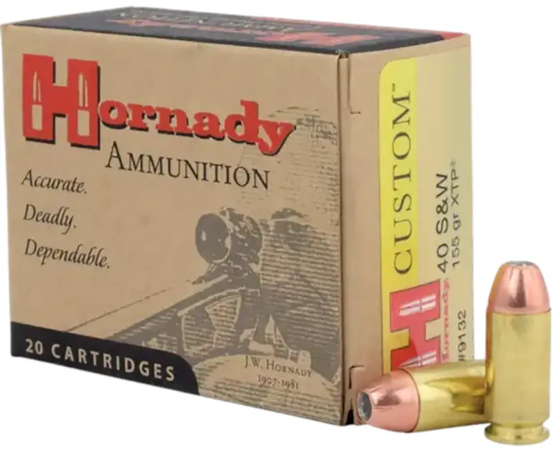 Hornady 9132 Custom 40S 155gr Hornady XTP Hollow Point 20 Per Box/10 Case