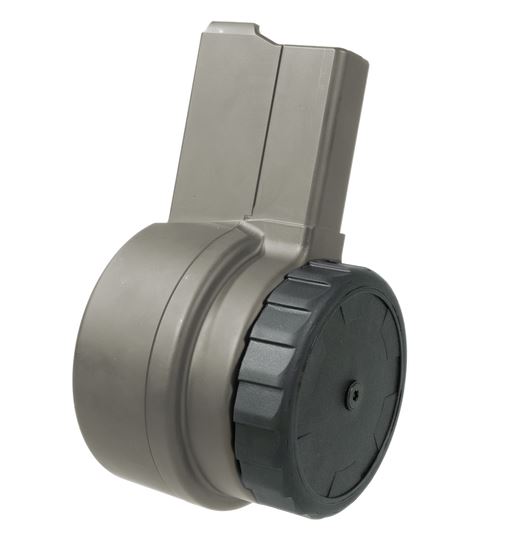 Warrior Systems W-15 50-Round Drum Magazine Gray