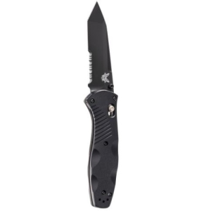 BENCHMADE Barrage 3.6" Drop Point Serrated Edge Coated Fin