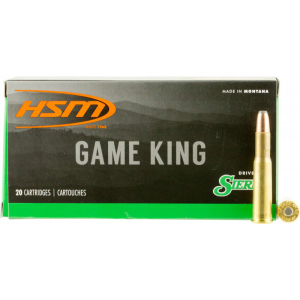 Hunting Shack HSM 303 Savage Game King 150gr Flat Nose Soft Point Brass Case Ammunition 20 Rounds.