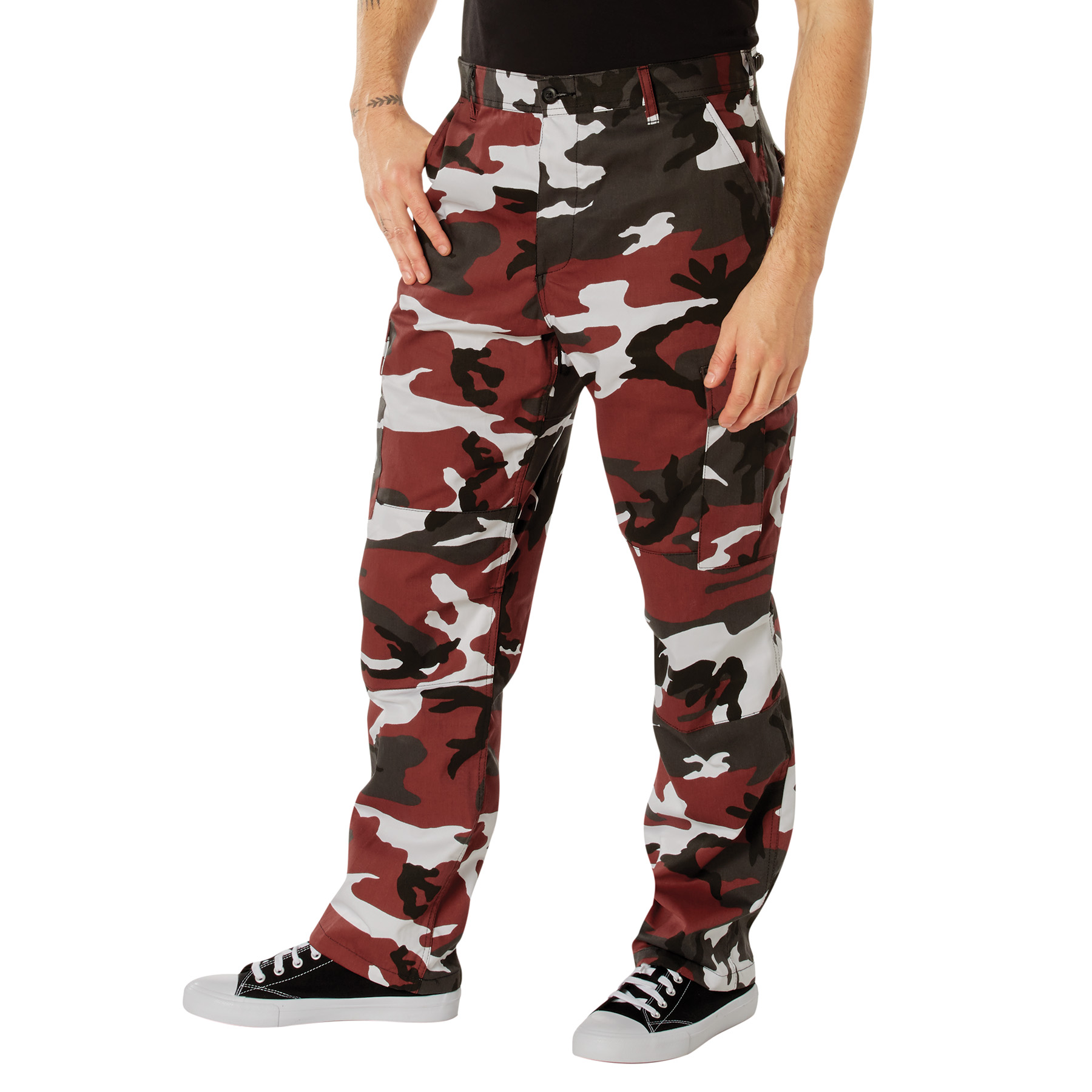 Rothco Color Camo Tactical Bdu Pants - Red Camo, 2X-Large