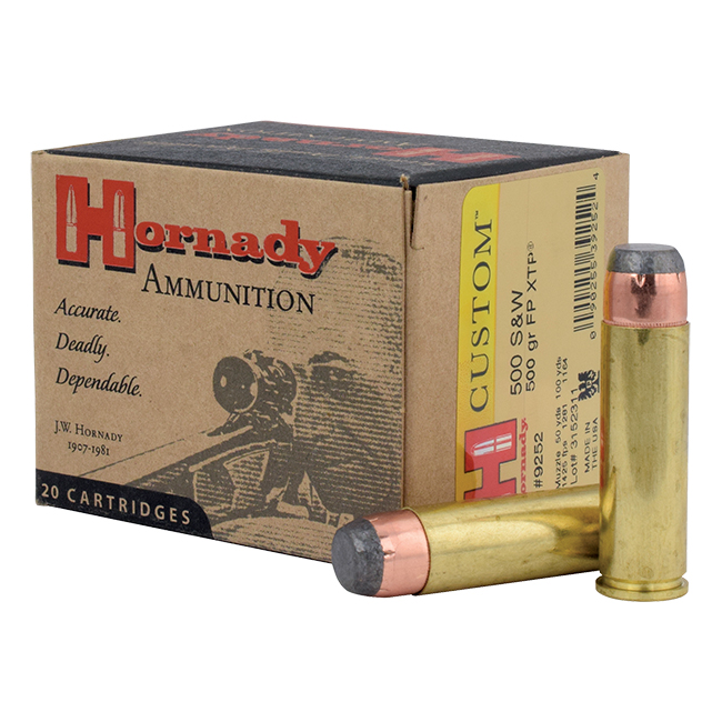 HORNADY CUSTOM 500SW NAG 500G FP XTP 20RD BX 200RD CASE - No Credit Card Fees - Low, flat rate shipping