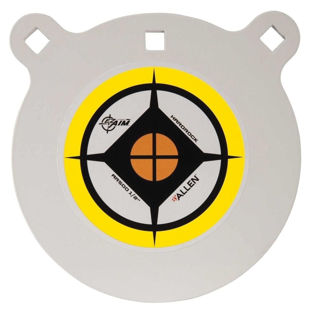 EZ Aim Hardrock Gong Shooting Targets, Black/White/Yellow - 15598