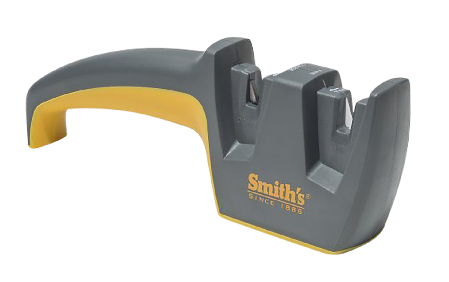 Smiths Products Edge Pro Pull-Thru Knife Sharpener, Gray/Yellow