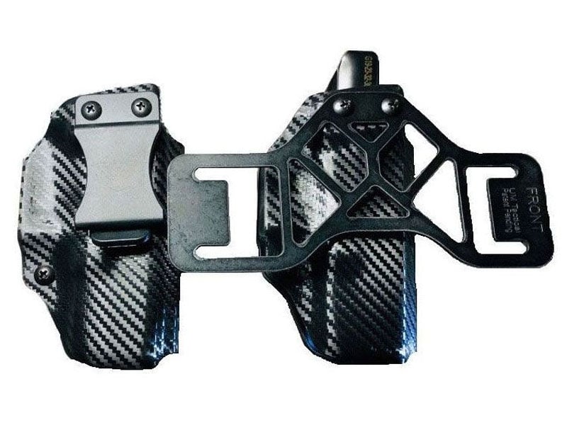 UM Tactical Qualifier Glock 17 With TLR 7 LH OWB/IWB Holster, Black - QU-GLK-19TLR7-LH