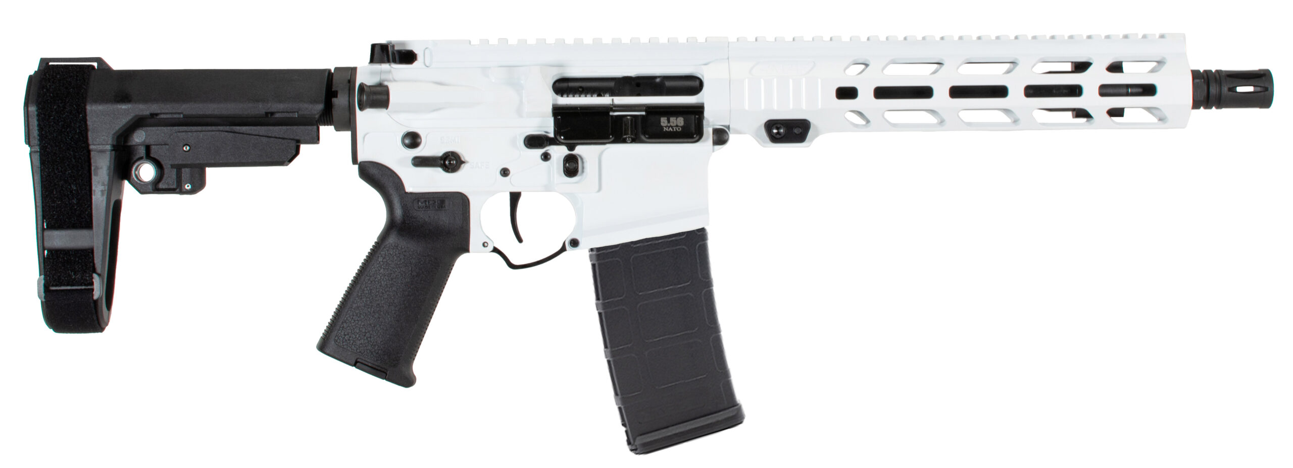 APF 5.56 Pistol 2.0 10.5" White M-LOK