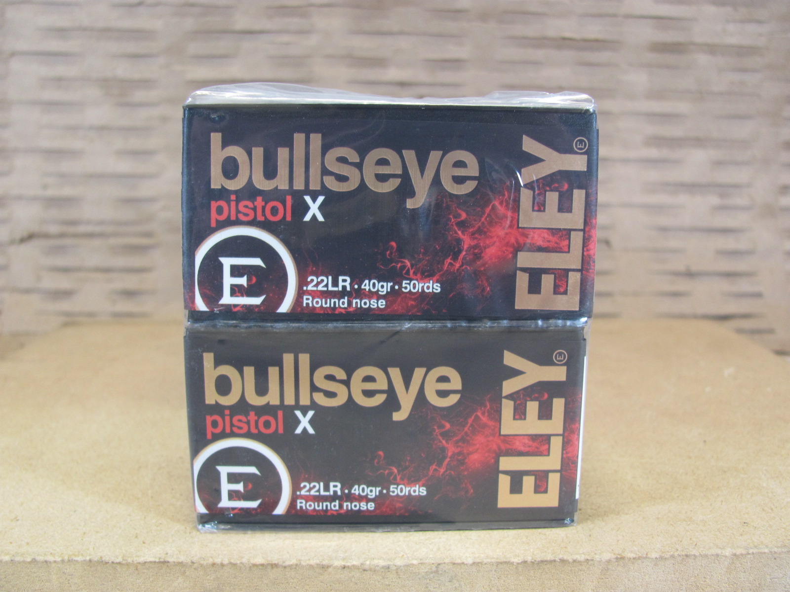 500 Round Brick – .22 LR 40 Grain Round Nose Eley BullsEye Pistol X Ammo – Made by Eley