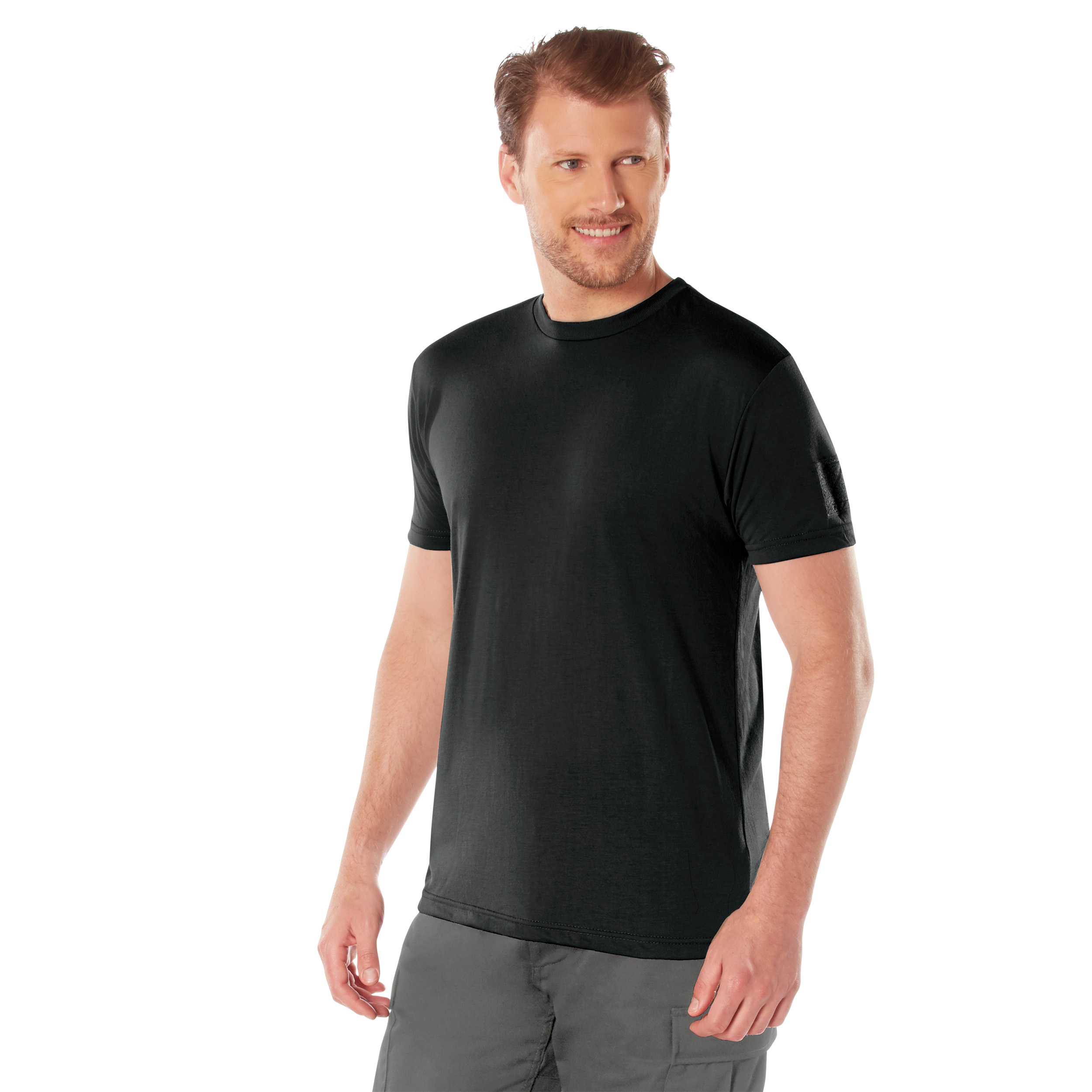 Rothco Tactical Athletic Fit T-Shirt - Black, Medium