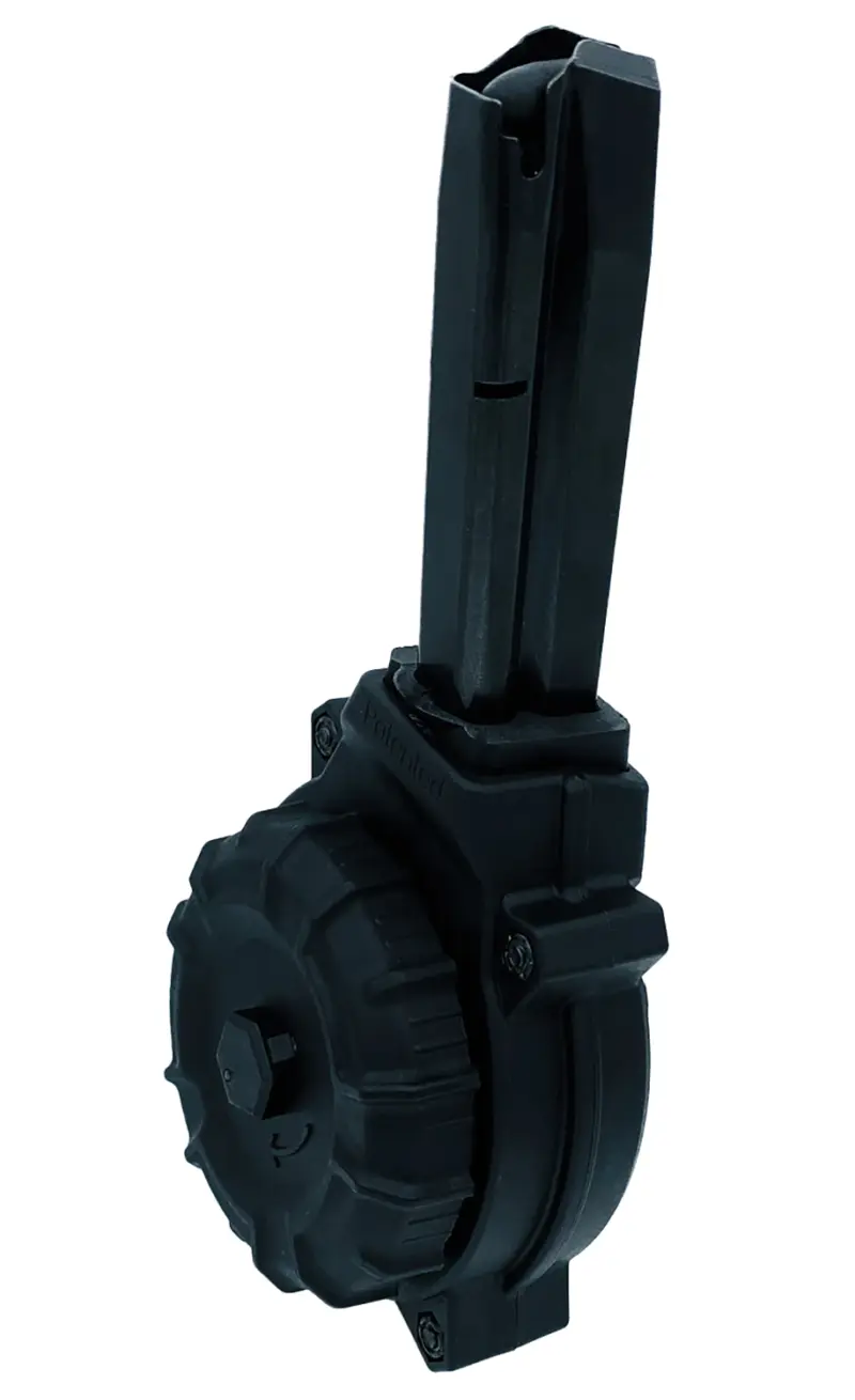 ProMag DRMA47 50rds Drum 9mm Fits CZ-75 Black Polymer