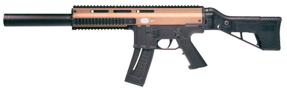 BLG Mauser M-15 SD 22LR Rifle with Faux Suppressor