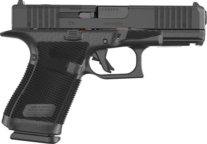 Glock 19 Gen 6 Austria 4.02" 9mm Luger (3)10rd O.R Handgun, Black - P61950201