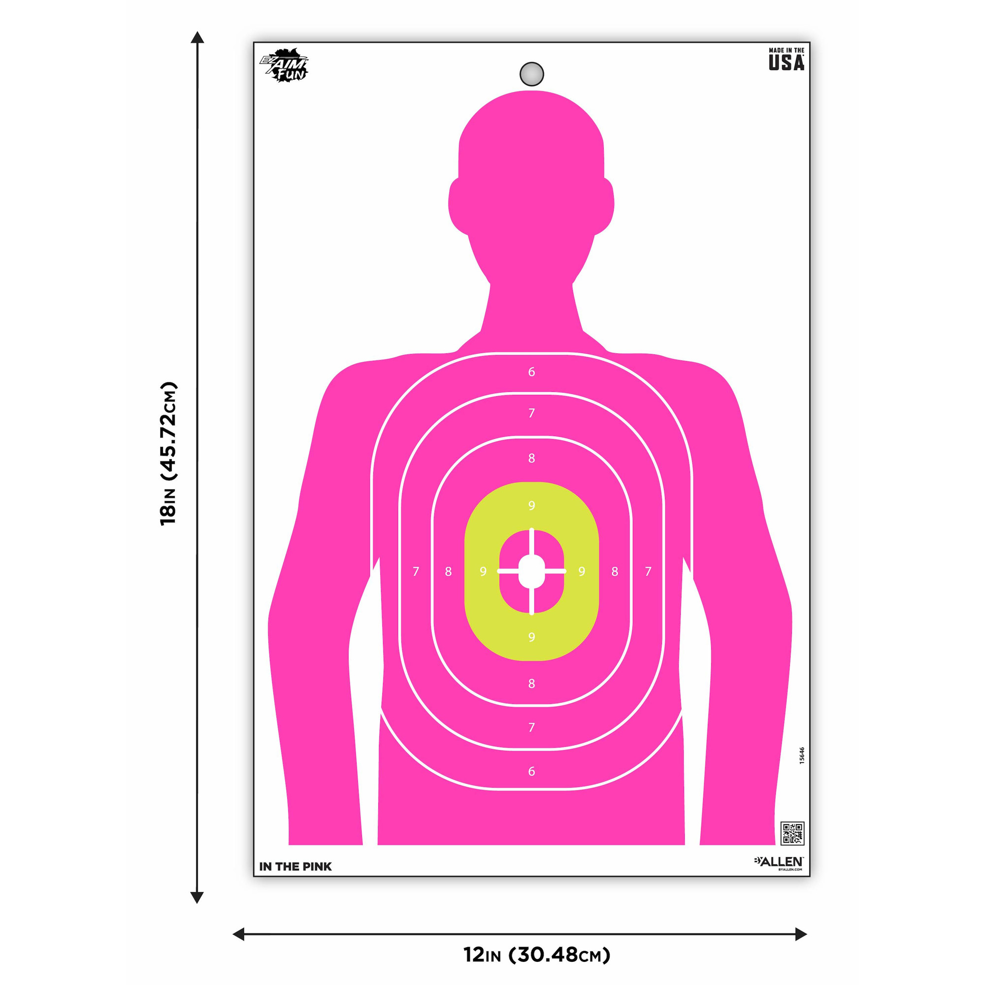 Allen EZ Aim Paper Target, 3" - 15646