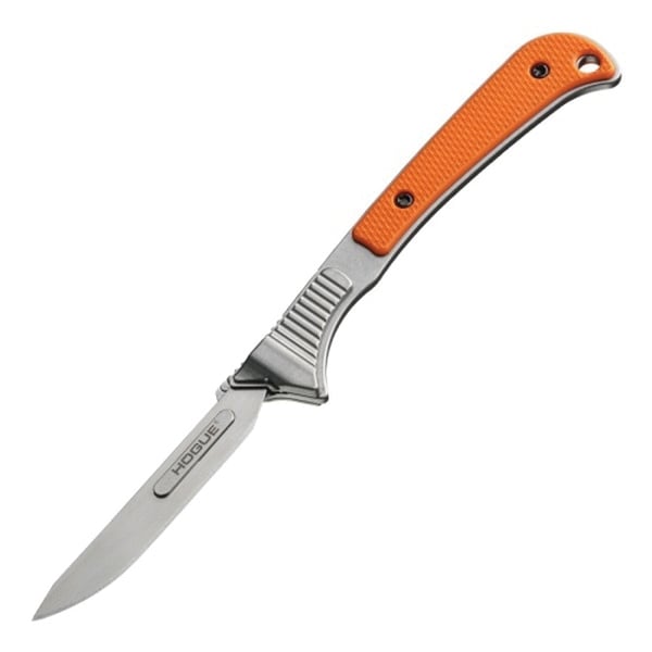 Hogue Expel Fixed Knife Scalpel Orange - High-Visibility for Precision Work - 35874