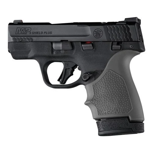 Hogue HandAll Beaver Tail Handgun Grip Sleeve S M 9 Shield Plus Slate Grey