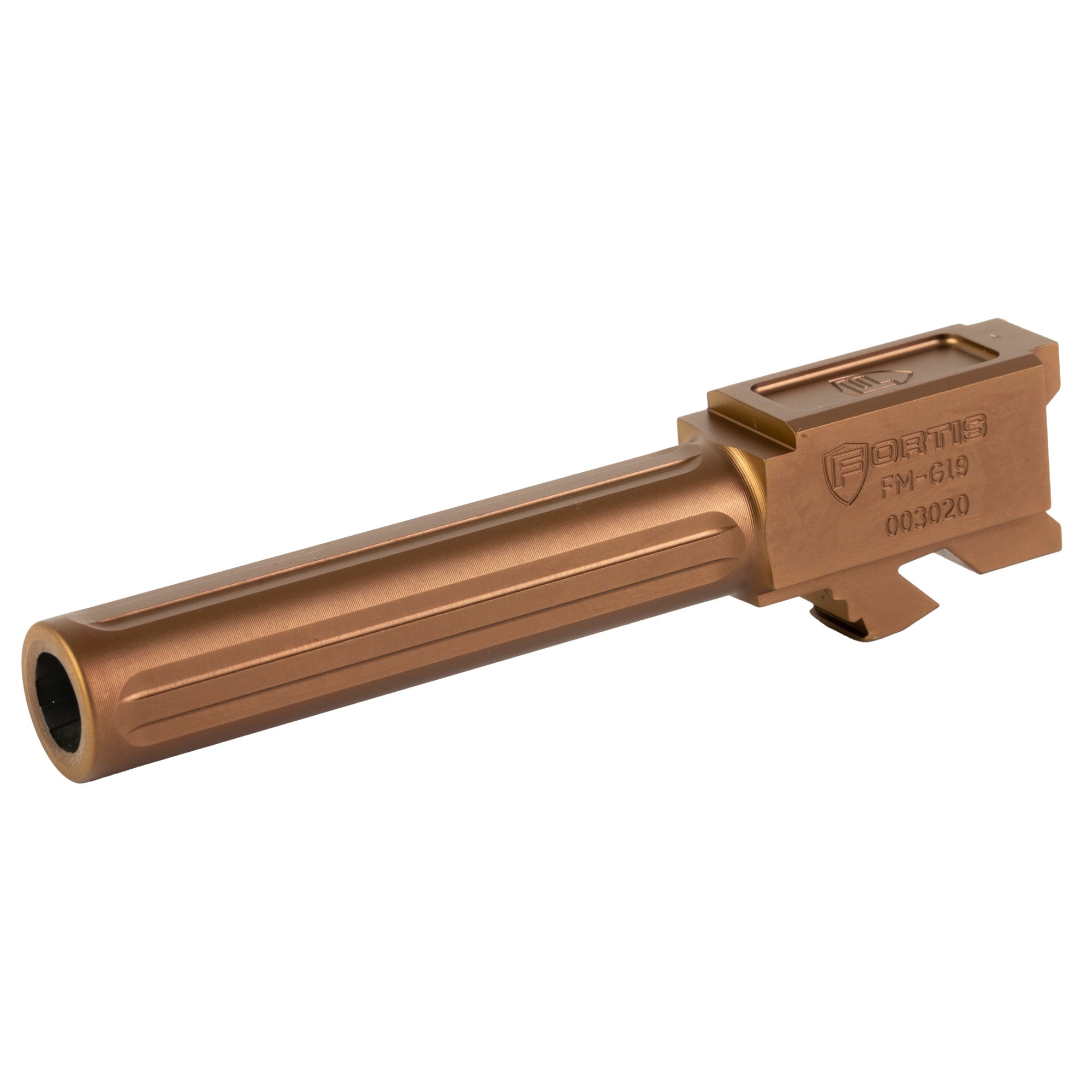 Fortis Match Grade Barrel Fluted Barrel 9mm 4" for Glock 19 - FMG19CPPR