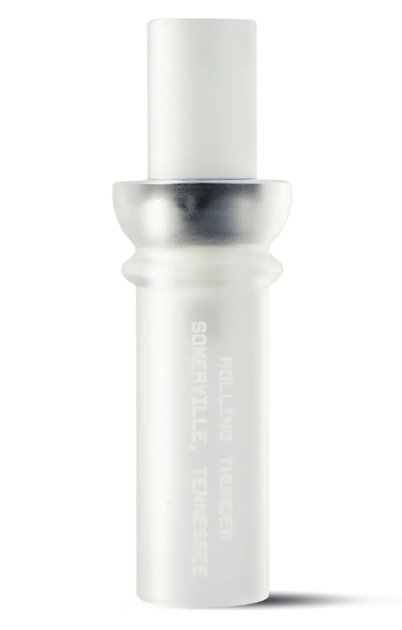 Rolling Thunder Game Call DC212CF Two Stroke Double Reed Cutdown Attracts Ducks Frost Acrylic