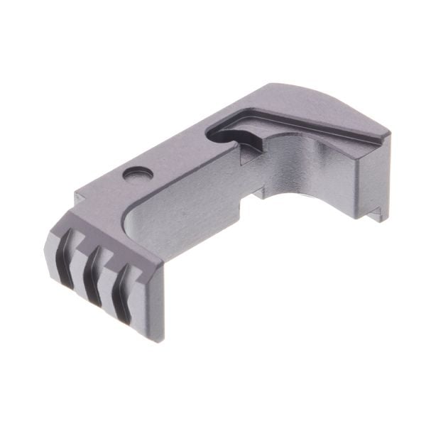 Tyrant CNC Glock 43X/48 Extended Mag Release, Gray - TD-43X-48E-G